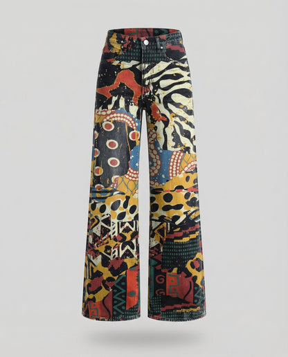 Floral Wide Women's Jeans