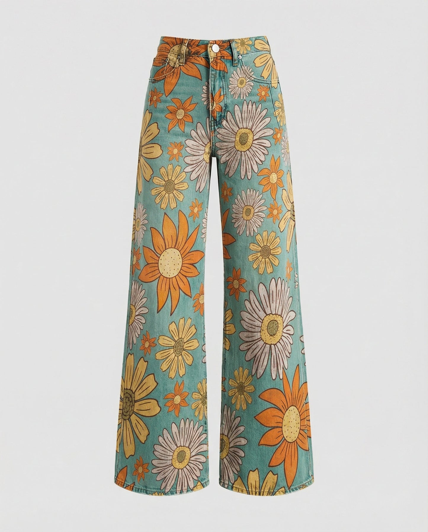 Floral Wide Women's Jeans