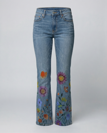 High-waisted women's flared pants