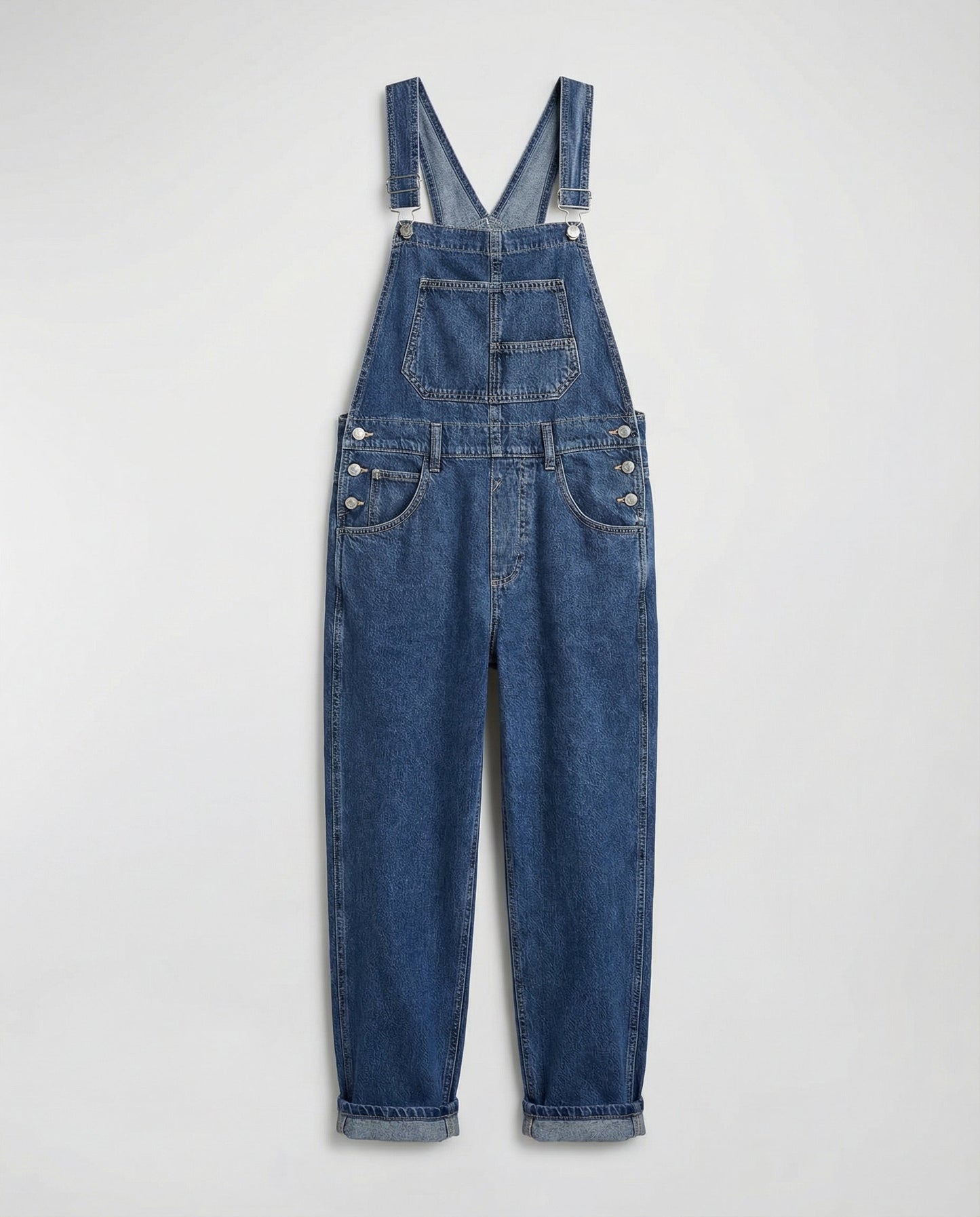 Denim Cross Back Overalls Women