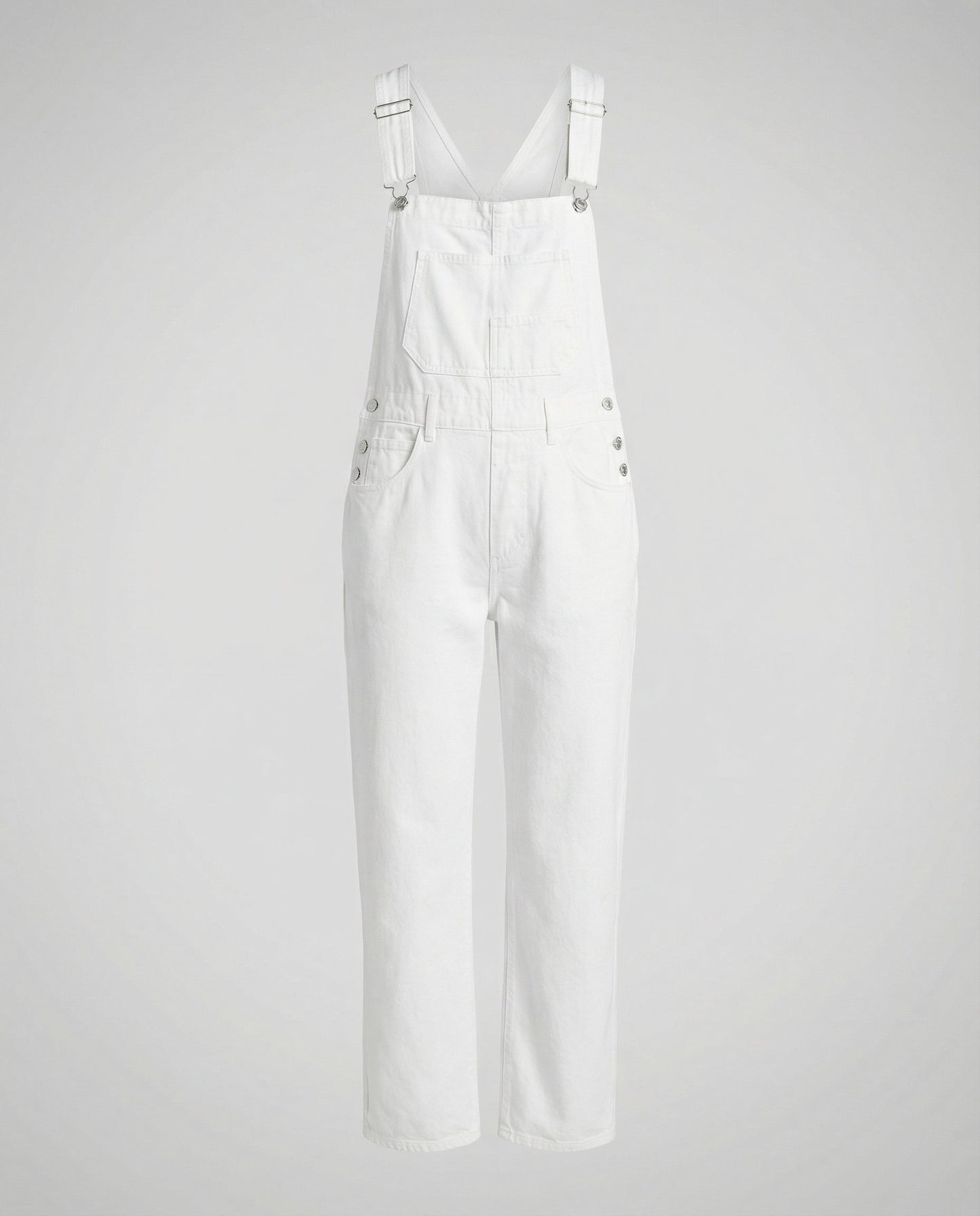 Denim Cross Back Overalls Women