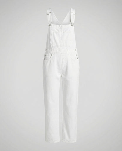 Denim Cross Back Overalls Women