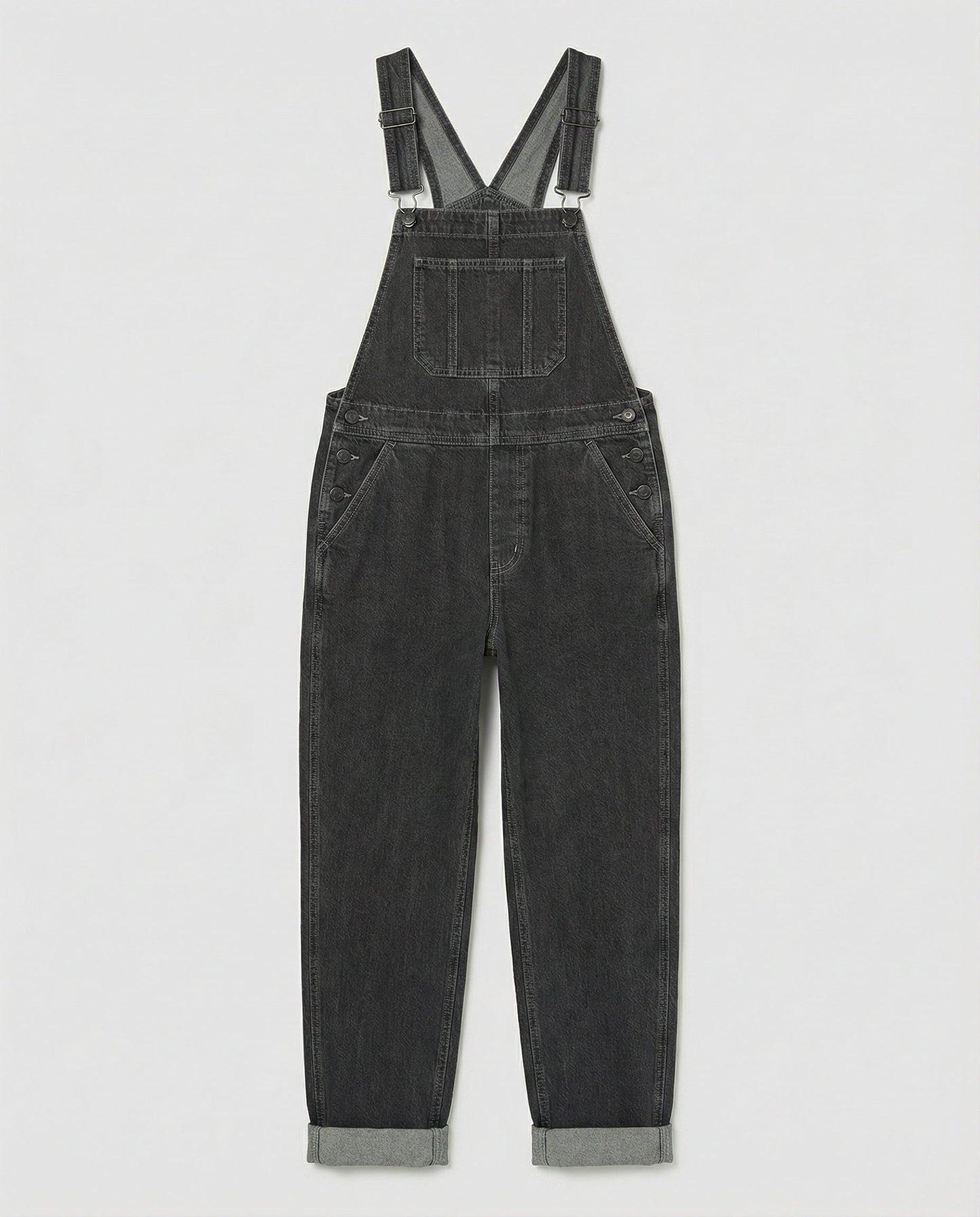 Denim Cross Back Overalls Women