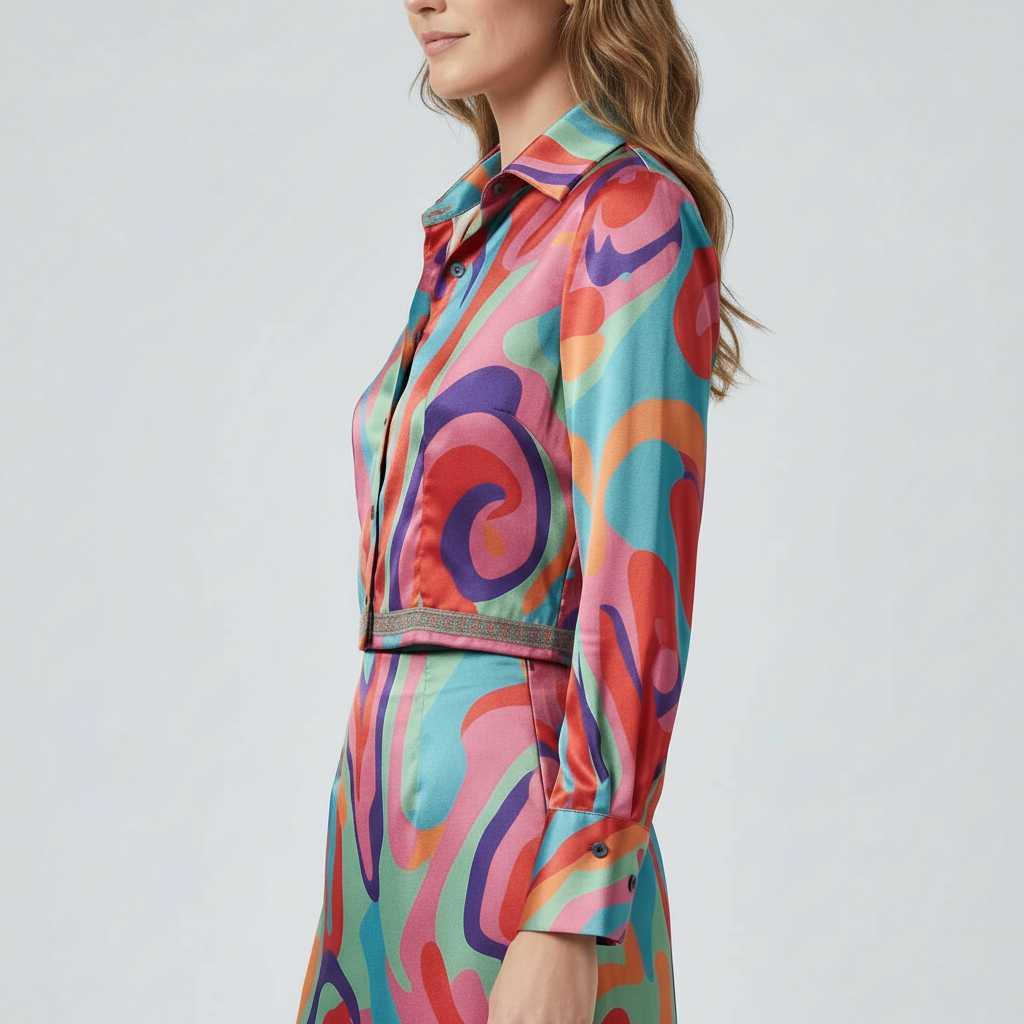 Chic Retro Blouse Set | Women's Outfit Mini Skirt 2