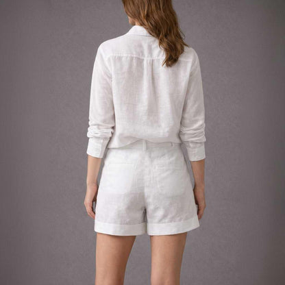 Chic Women's Set | Blouse & High-Waisted Shorts 3