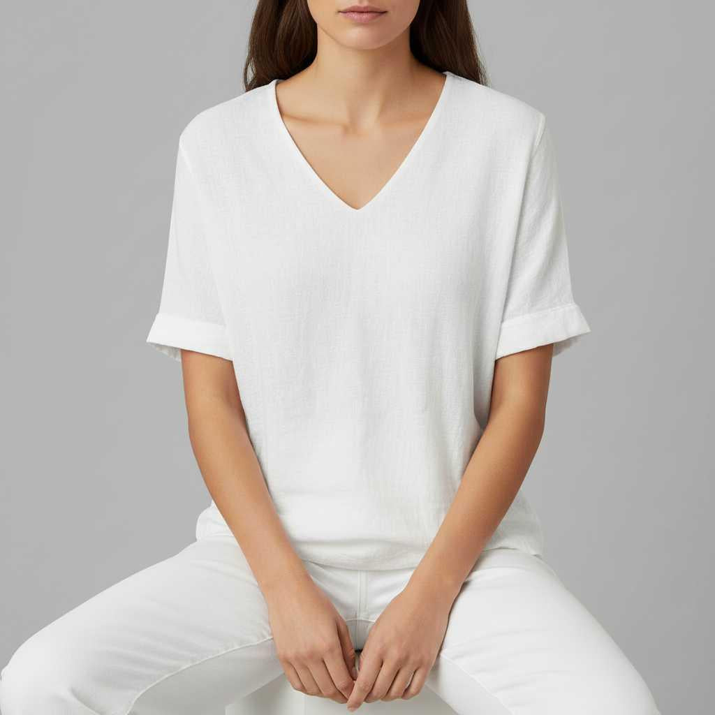 Cotton Linen Top | Women's Lightweight Casual Wear 1