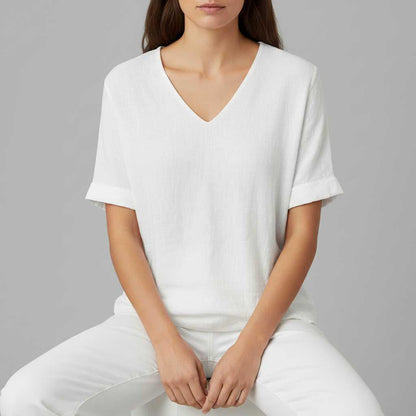 Cotton Linen Top | Women's Lightweight Casual Wear 1