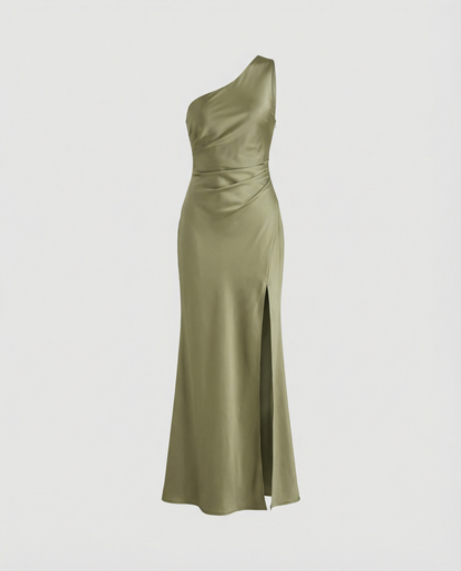 Elegant Satin Evening Dress Women