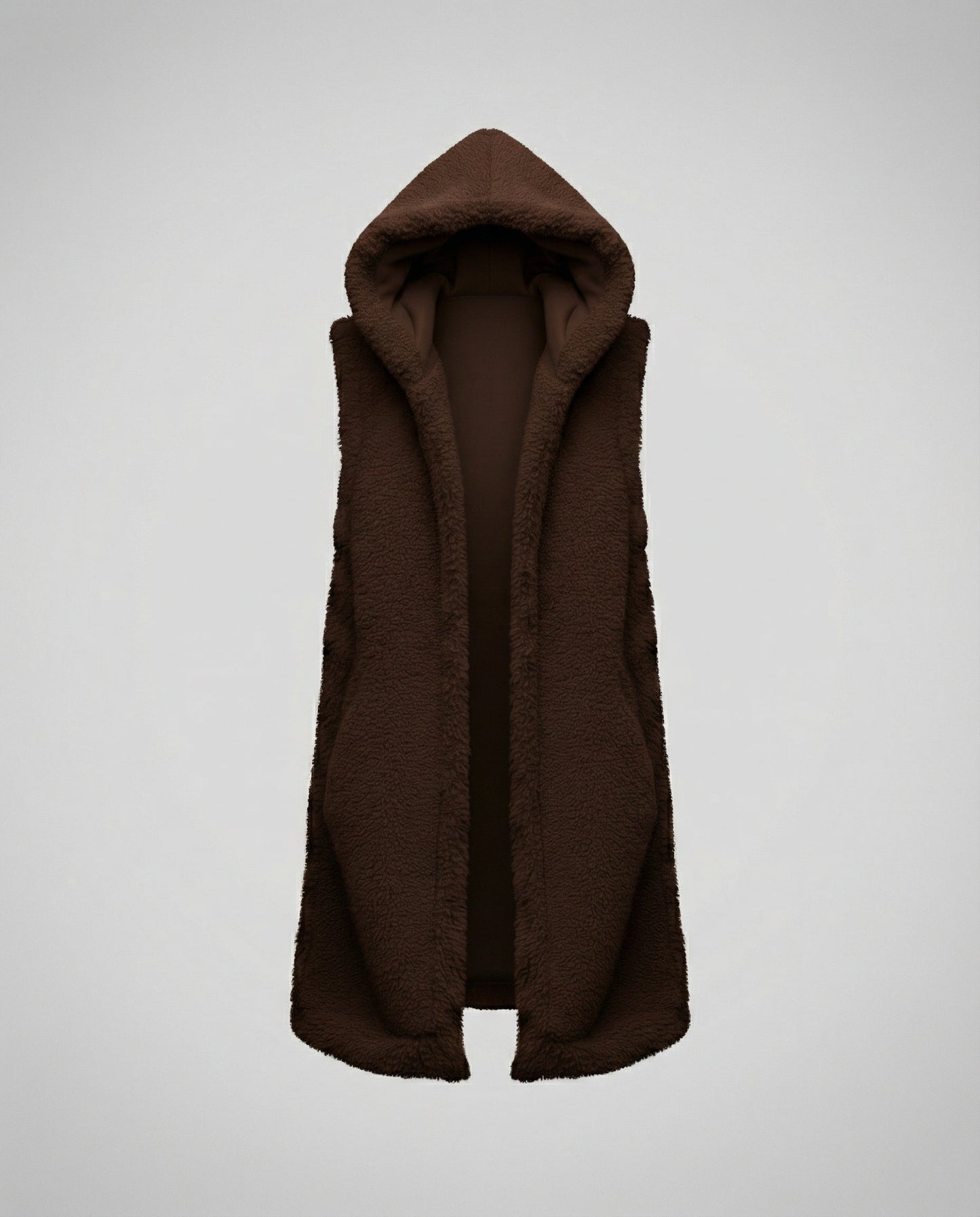 Cozy lambskin imitation vest women