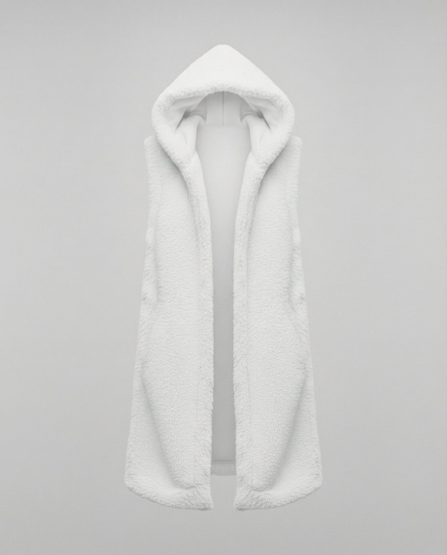 Cozy lambskin imitation vest women