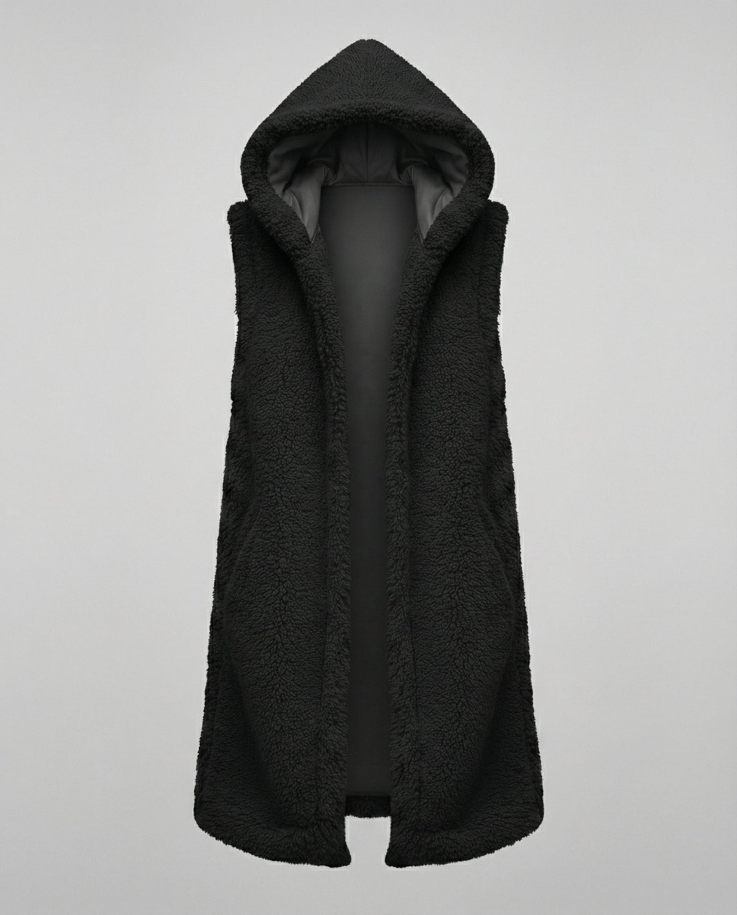 Cozy lambskin imitation vest women
