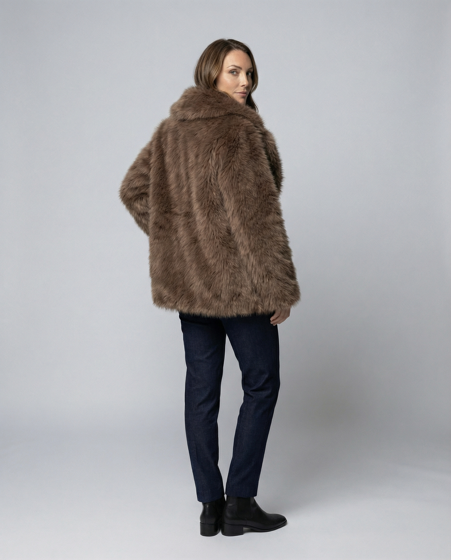 Soft Short Faux Fur Jacket