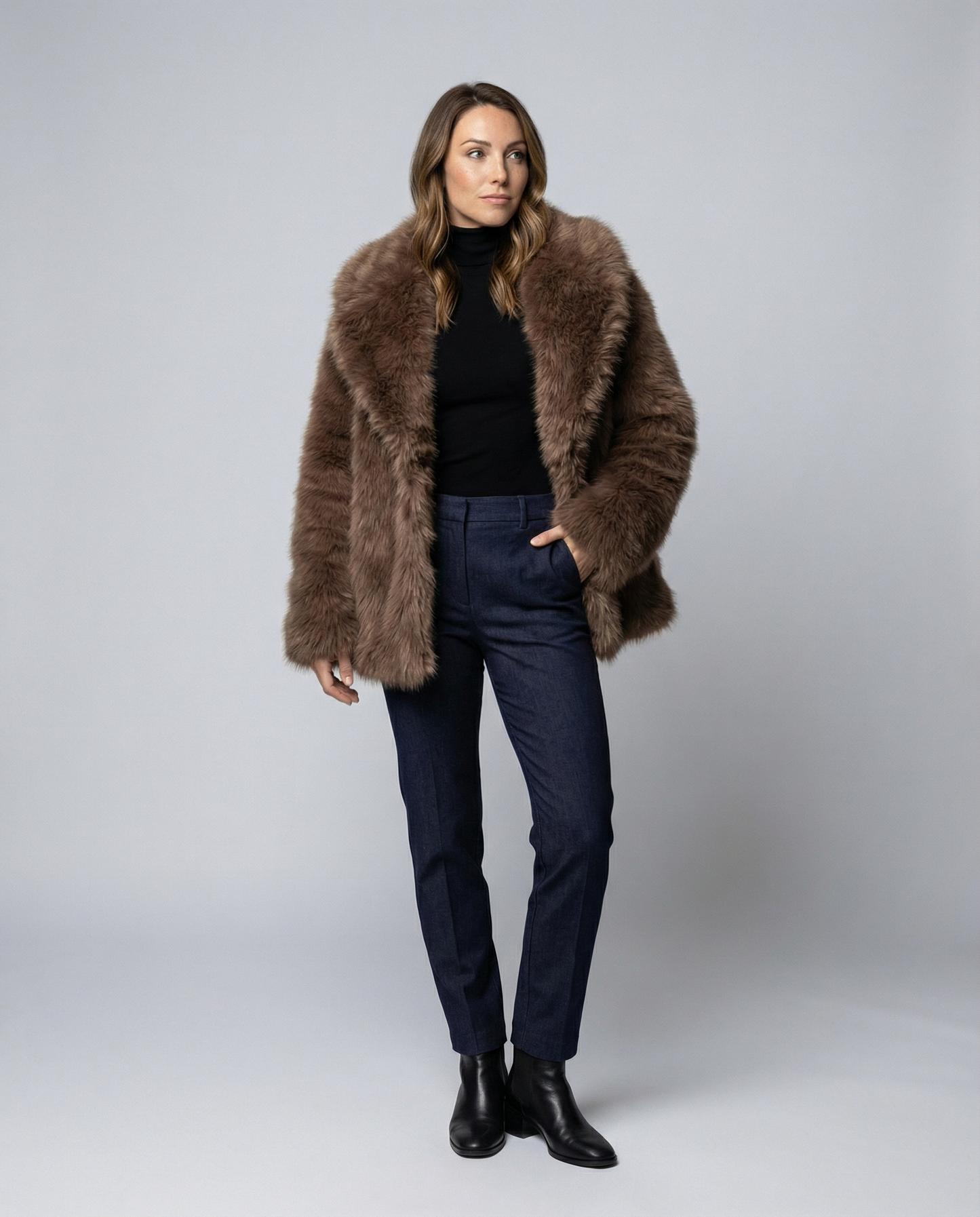 Soft Short Faux Fur Jacket