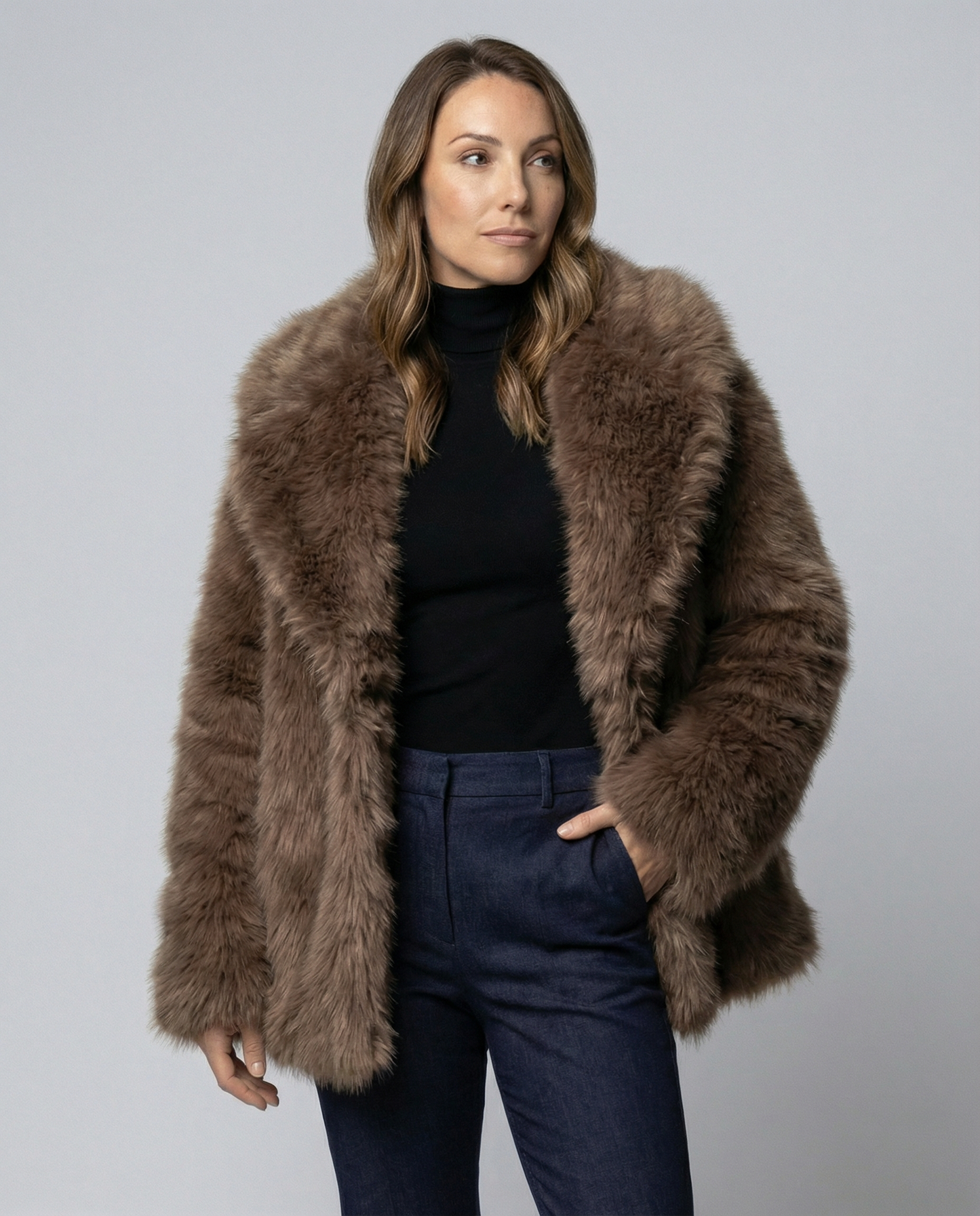 Soft Short Faux Fur Jacket
