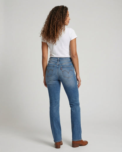 Shaping belly control women's jeans