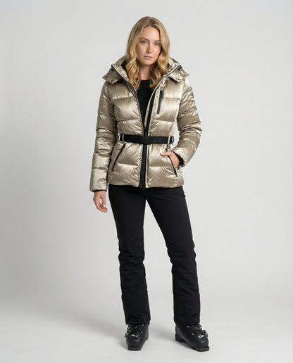 Quilted women's ski jacket