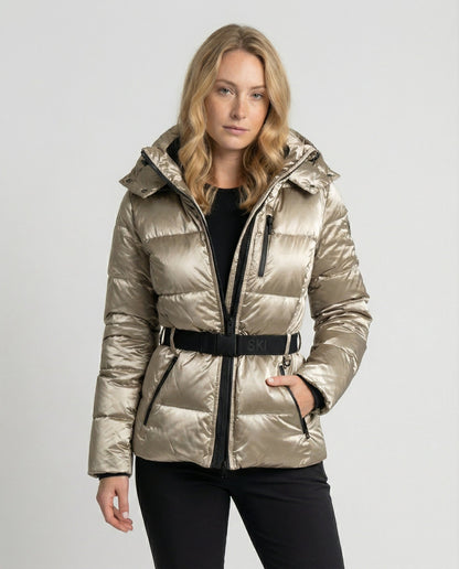 Quilted women's ski jacket