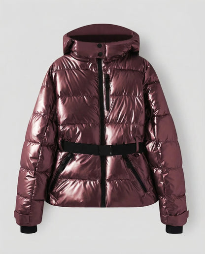 Quilted women's ski jacket