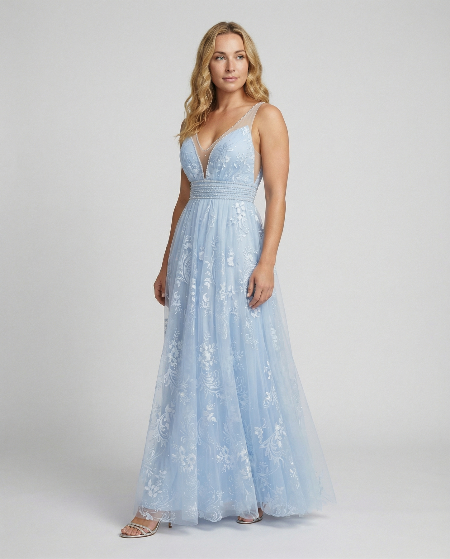 Elegant Ladies Mesh Dress Party