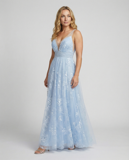 Elegant Ladies Mesh Dress Party