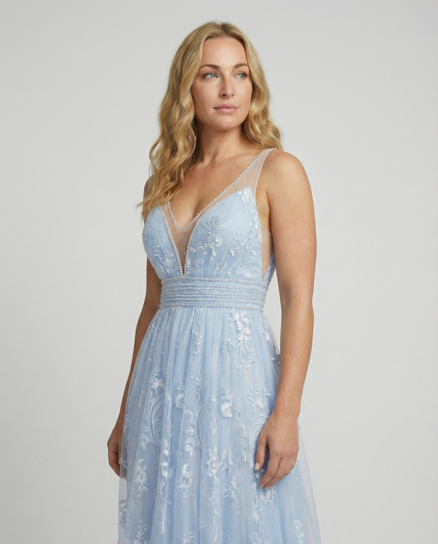 Elegant Ladies Mesh Dress Party