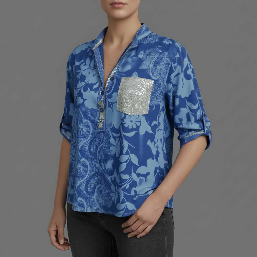 Elegant Long Sleeve Blouse | Women's Blouse Top 2