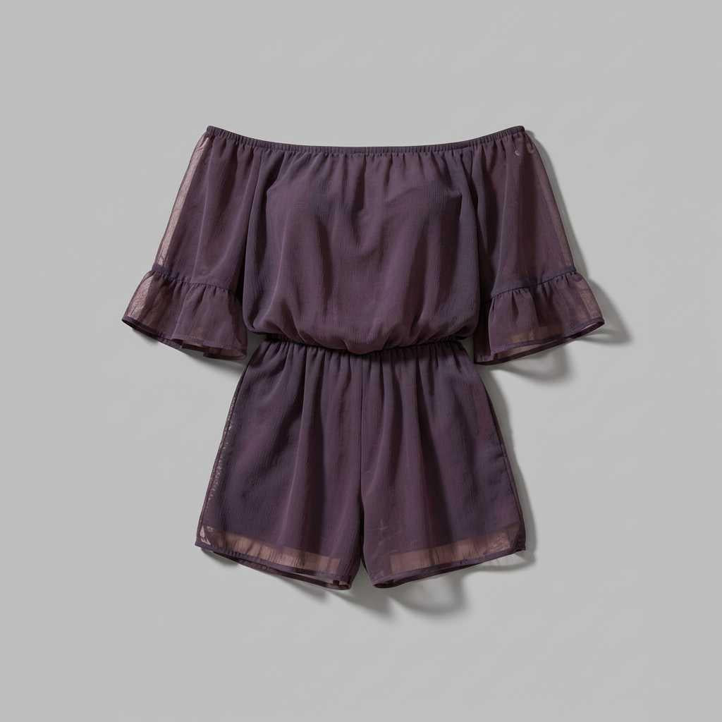 Elegant Off-Shoulder Chiffon Jumpsuit | Women's Jumpsuit 0