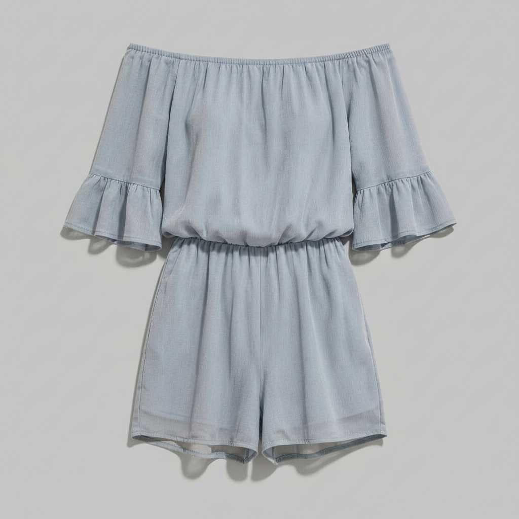 Elegant Off-Shoulder Chiffon Jumpsuit | Women's Jumpsuit 4