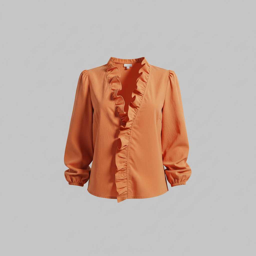 Elegant Ruffle Blouse | Women's Long Sleeve Top 5