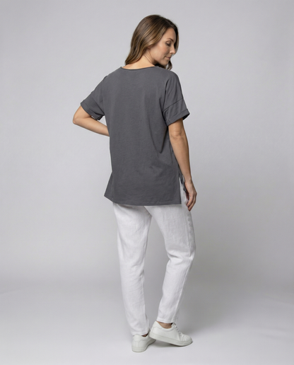Classic Women Round Neck Shirt