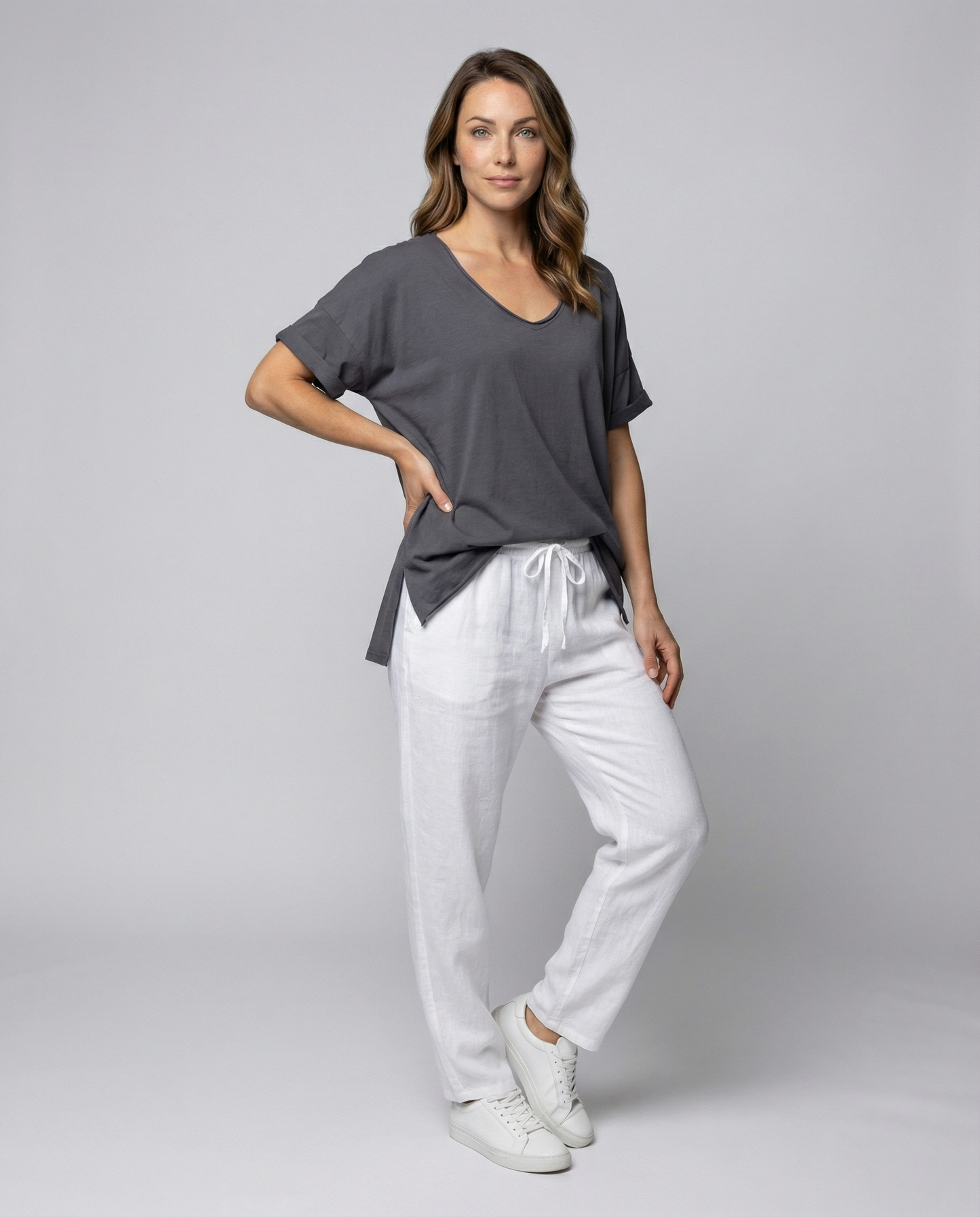 Classic Women Round Neck Shirt
