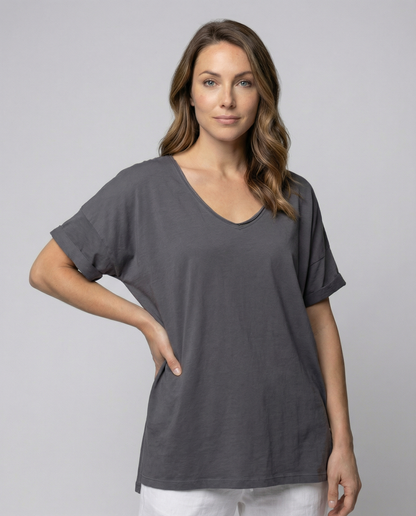 Classic Women Round Neck Shirt