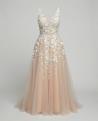 Elegant A-Line Wedding Dress