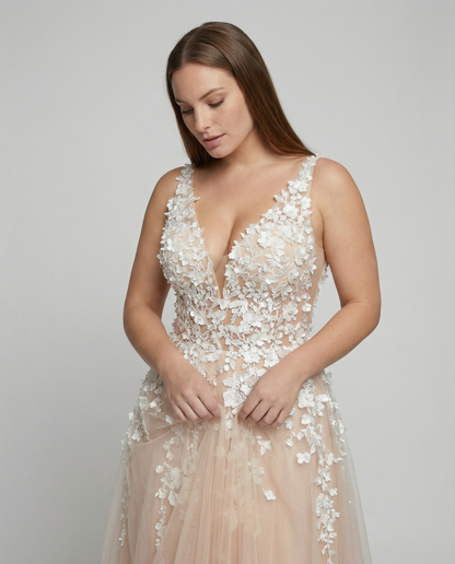 Elegant A-Line Wedding Dress