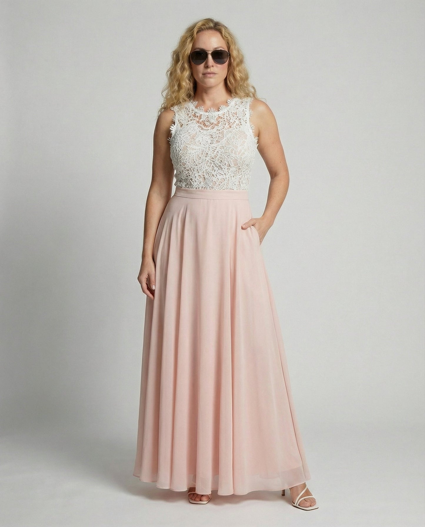 Elegant lace summer dress women