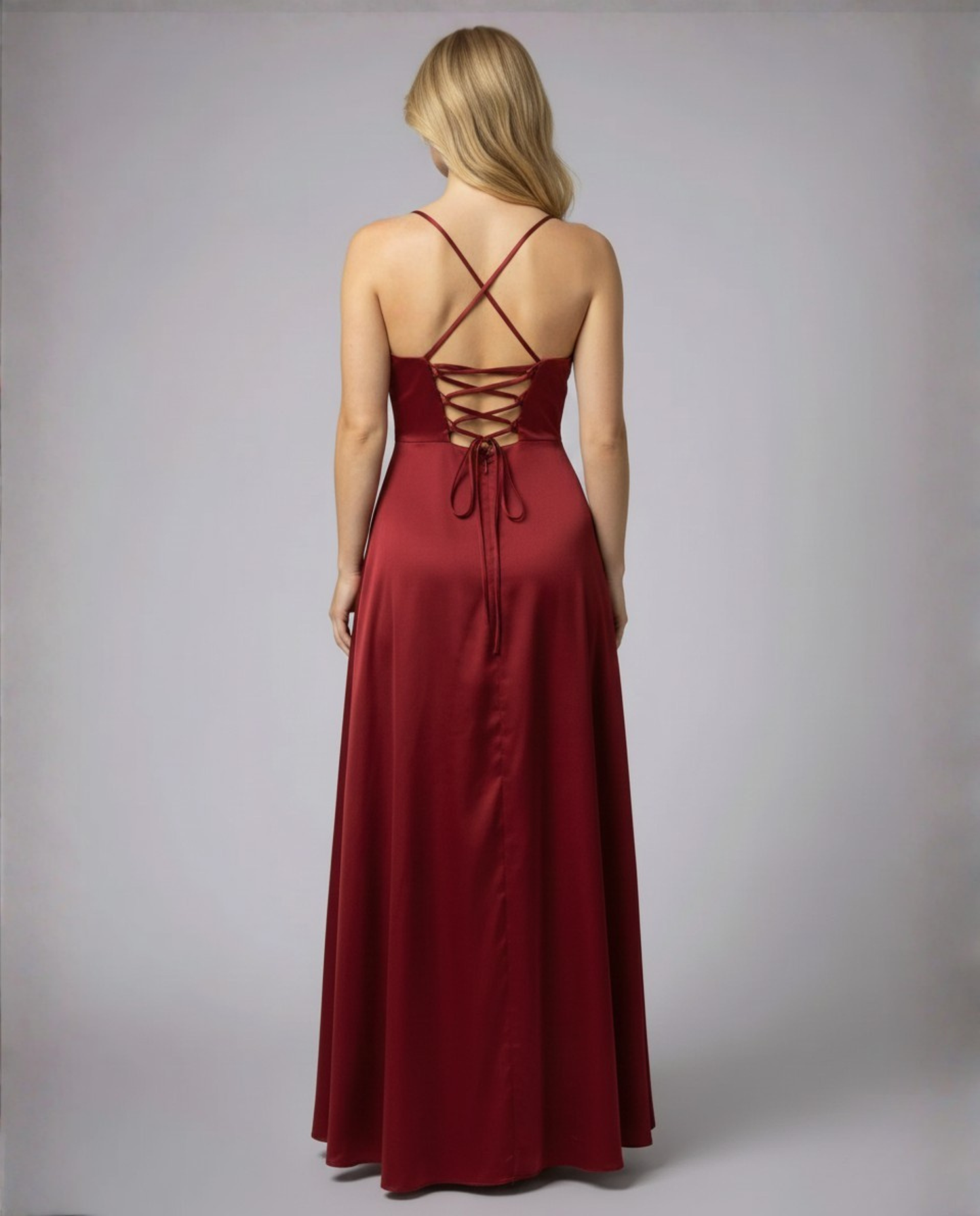 Elegant Silk Maxi Dress Women