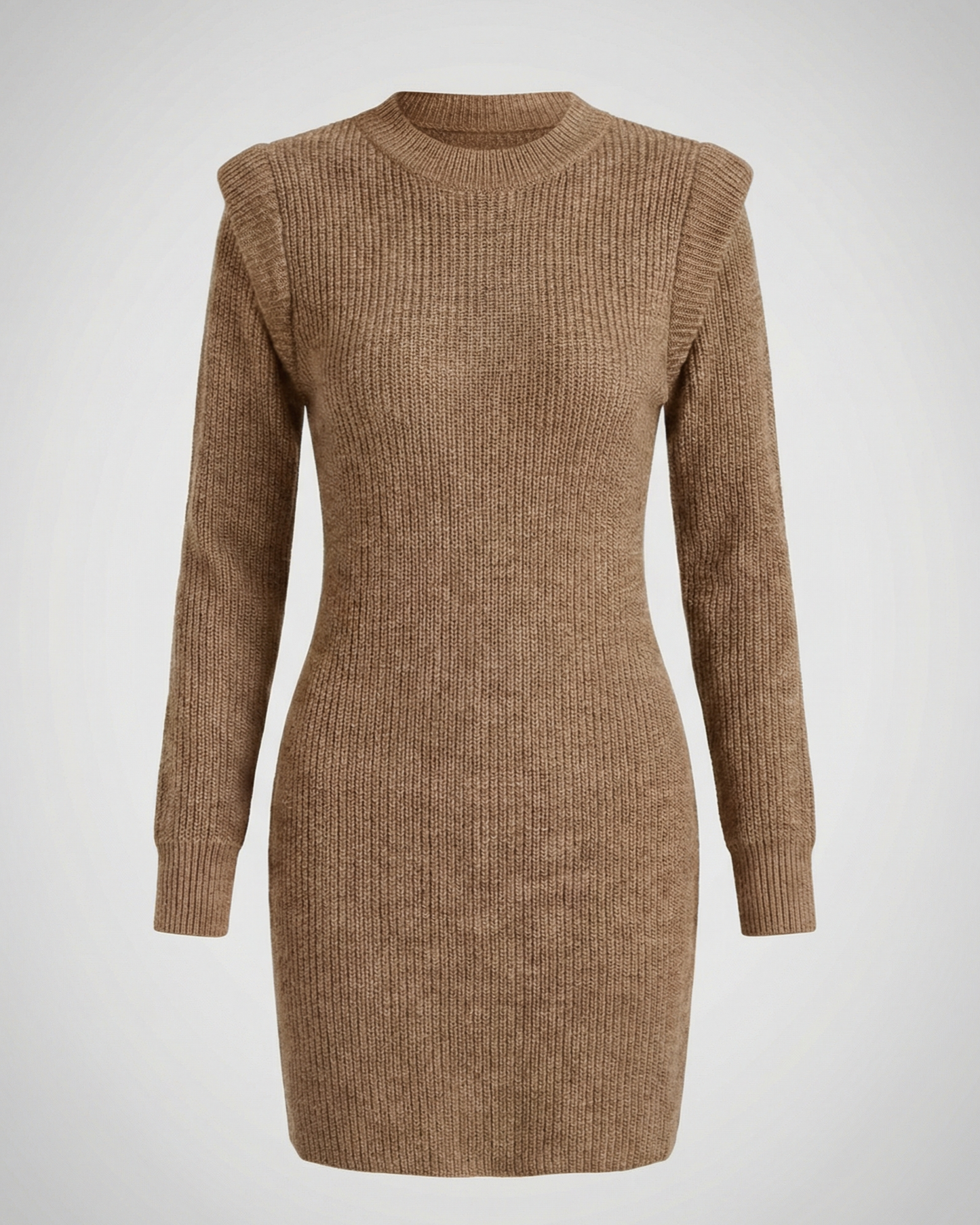 Elegant Figure-Hugging Knitted Midi Dress