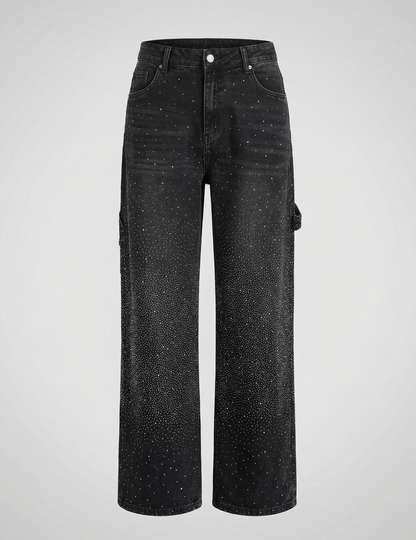Sparkling Diamond Jeans Women