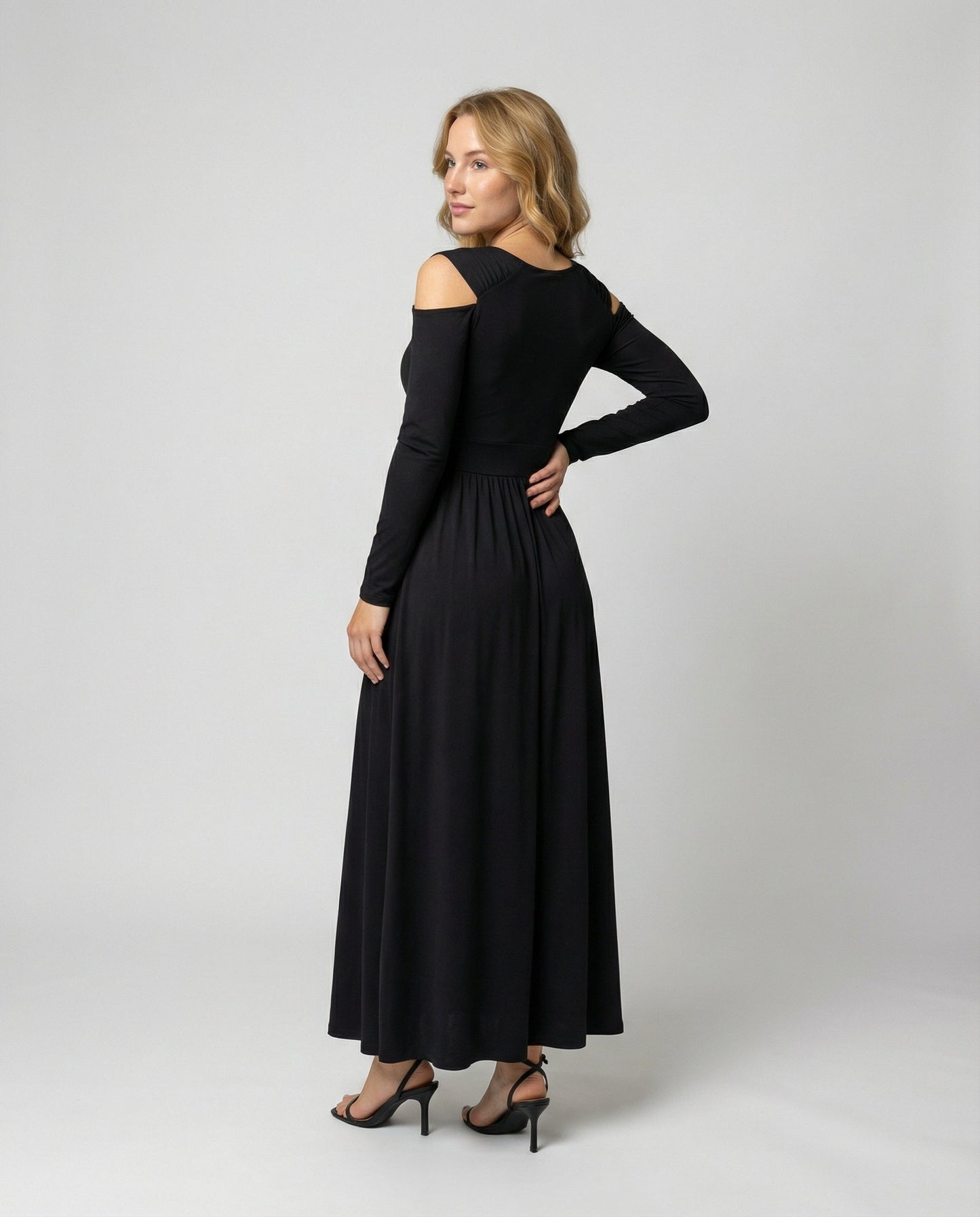 Elegant Split Evening Maxi Dress