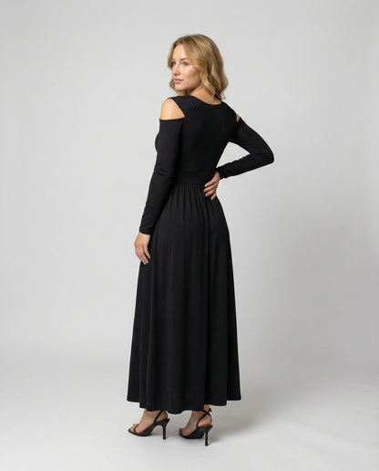 Elegant Split Evening Maxi Dress