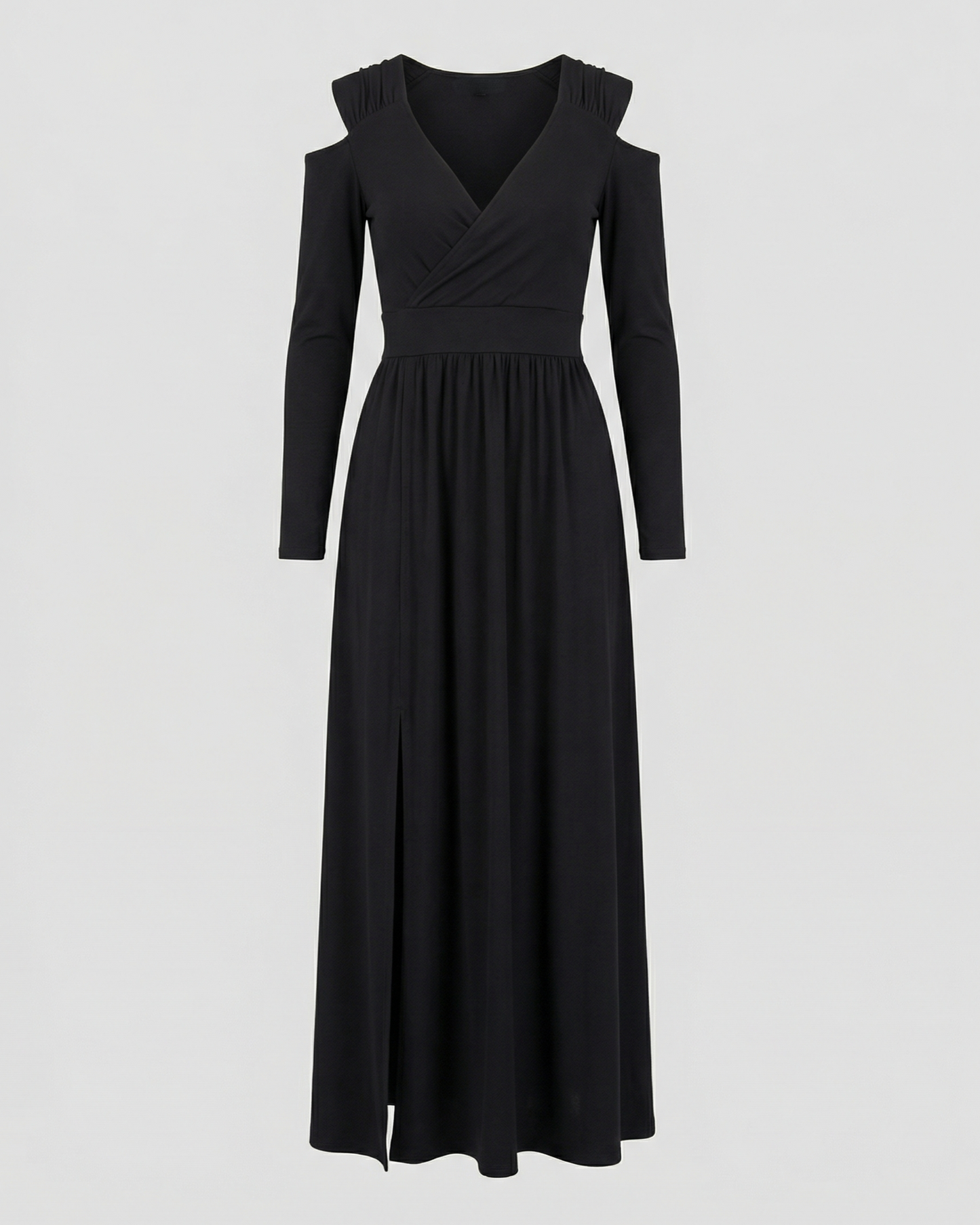 Elegant Split Evening Maxi Dress