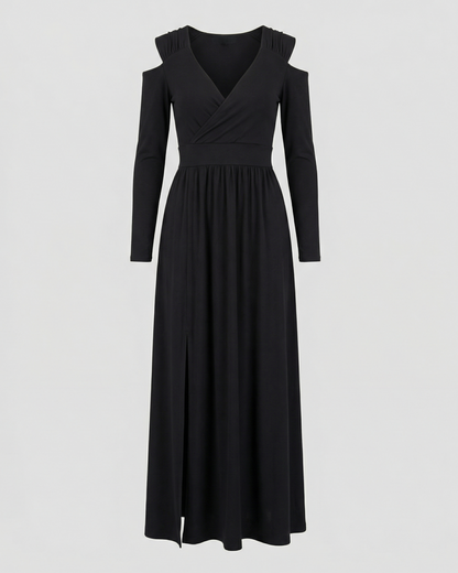 Elegant Split Evening Maxi Dress