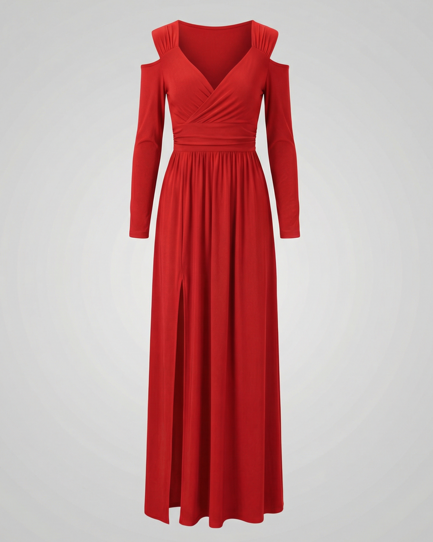 Elegant Split Evening Maxi Dress