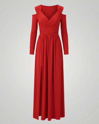 Elegant Split Evening Maxi Dress