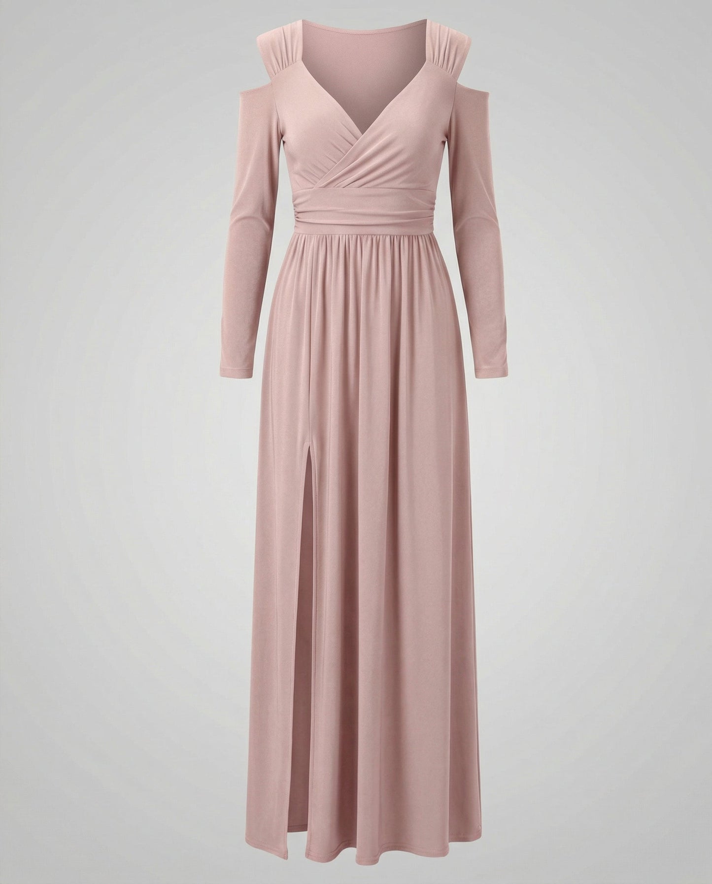 Elegant Split Evening Maxi Dress
