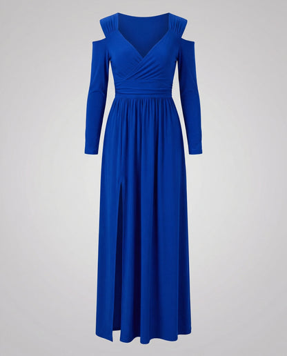 Elegant Split Evening Maxi Dress
