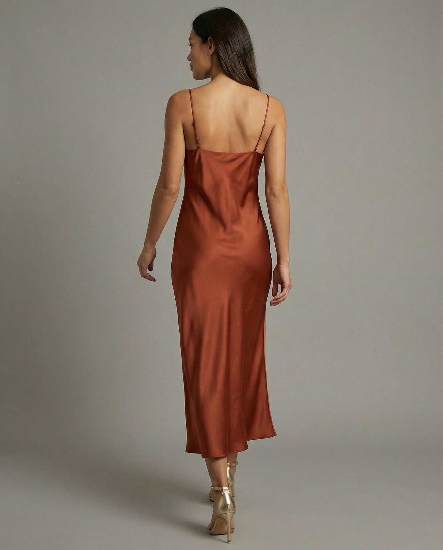 Elegant Satin Dress Women