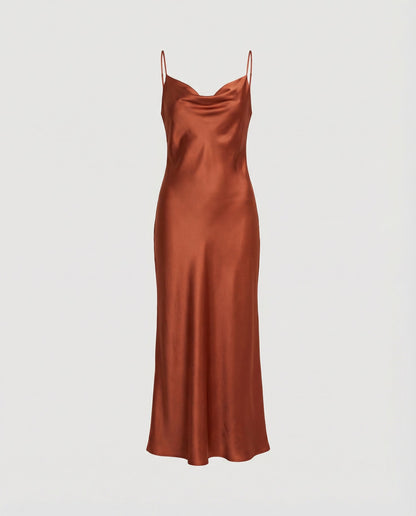 Elegant Satin Dress Women