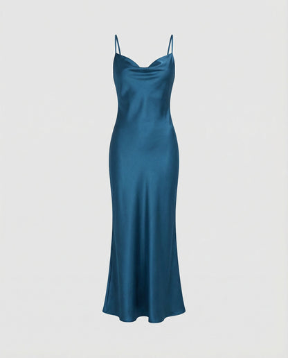 Elegant Satin Dress Women