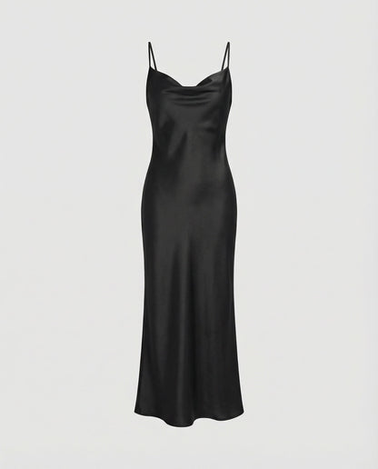 Elegant Satin Dress Women